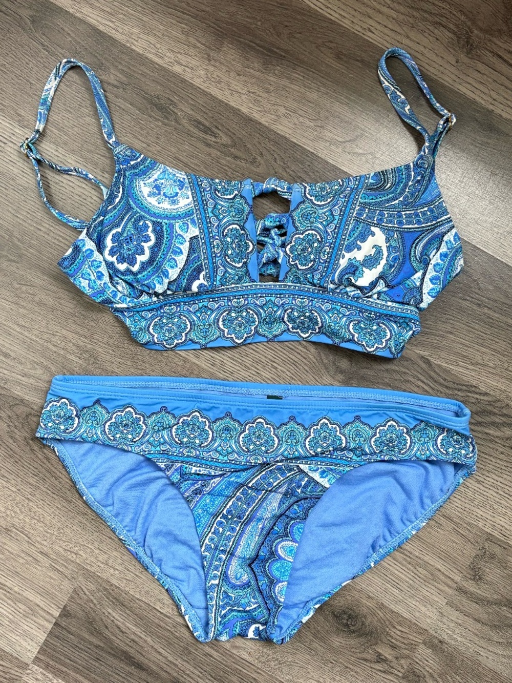 Ralph Lauren Bikini Set in Blue Paisley US Size 4